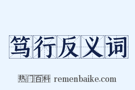 笃行反义词是什么意思的图片
